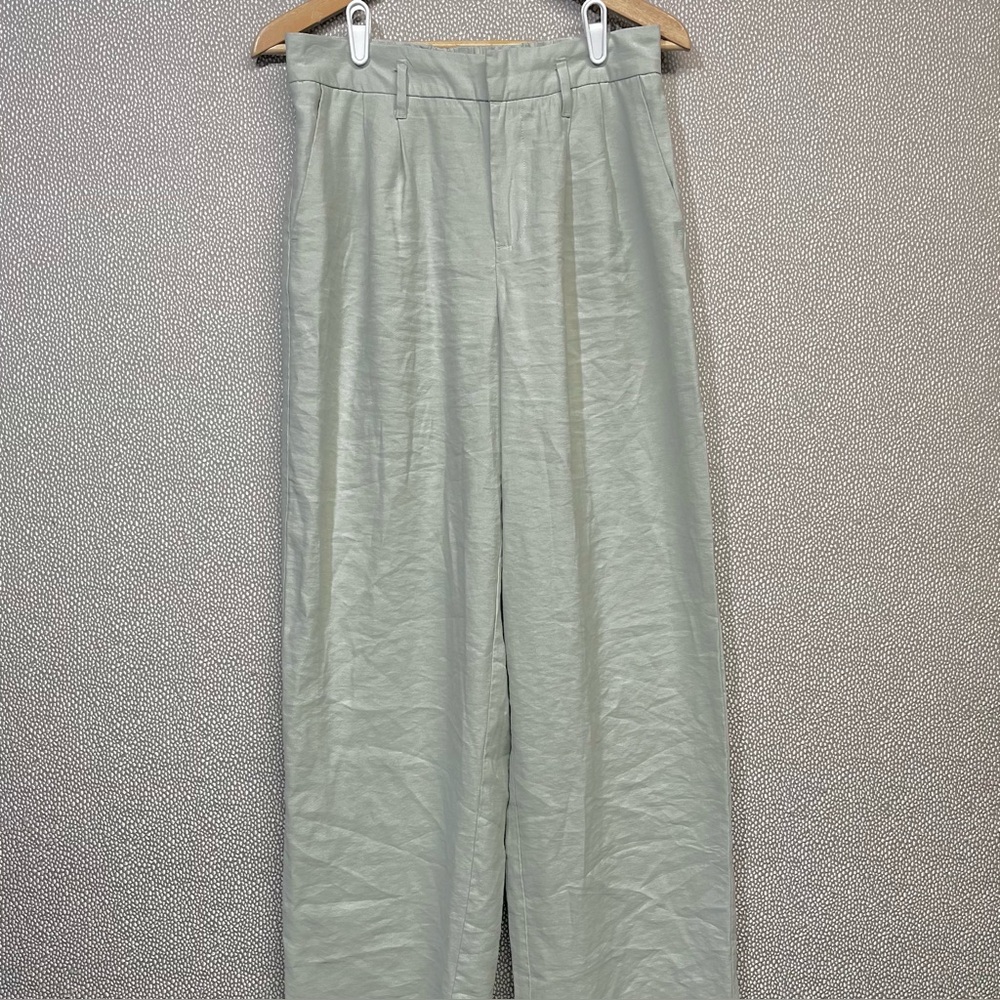 6 A New Day Sateen Pleated Pants Elastic Waistband